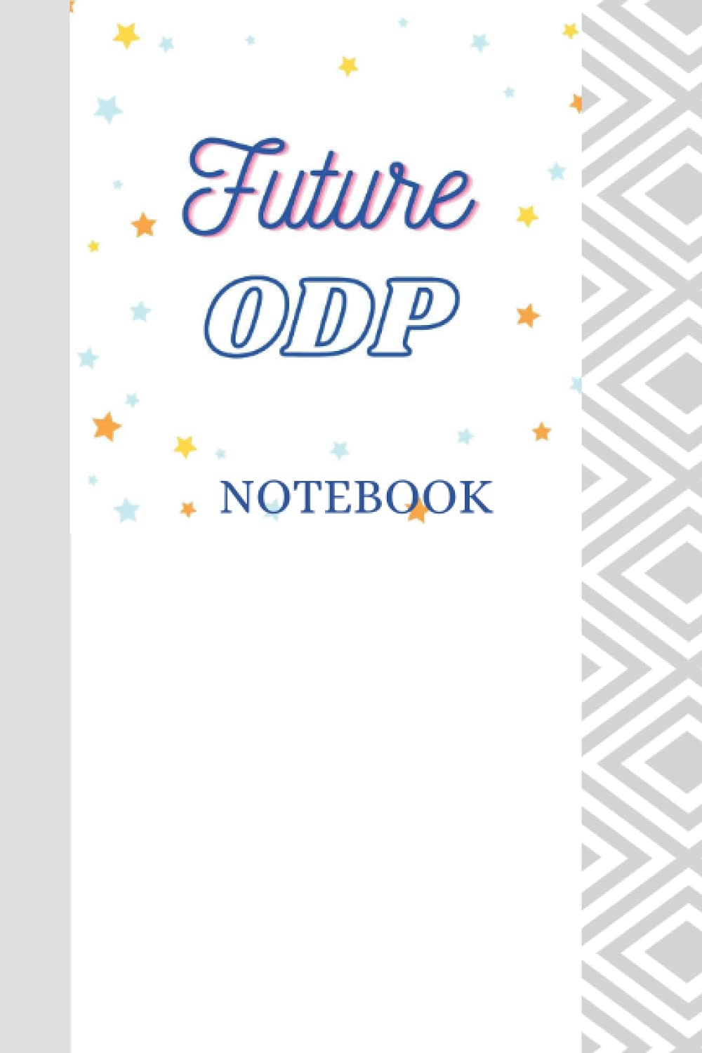 Future ODP Notebook: White Speckled Future ODP Blank Lined Notebook