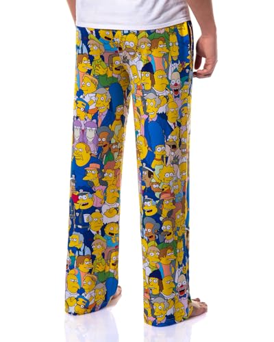 The Simpsons Pants Men's Characters of Springfield Adult Lounge Sleep Pajamas4