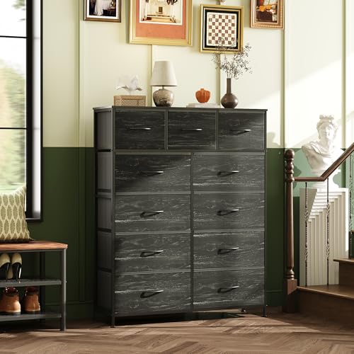 image for WLIVE Storage Organizer Unit with 11 Fabric Bins, Storage Drawers Orga