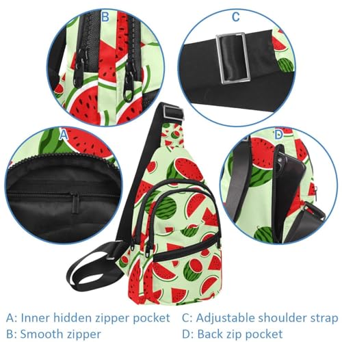 Bolso bandolera de sandía para tus viajes y senderismo de verano 4