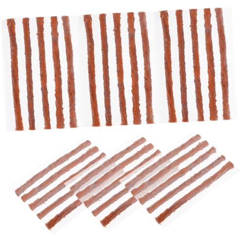 Mikinona 50Pcs Tire Repair Strings Kit Flexible Rubber Strips for Quick Puncture Repair Cars Motorcycles Trucks and More Portable and Easy to Use Tire Repairing Tools