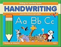 Writing for Learning Series: Learning Manuscript Letters, Pre-K 1934732567 Book Cover