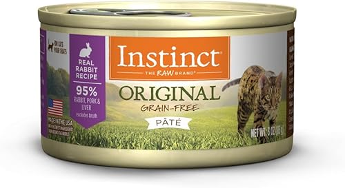 Instinct Receta sin granos,comida para gatos natural enlatado por Nature's Variety, Conejo