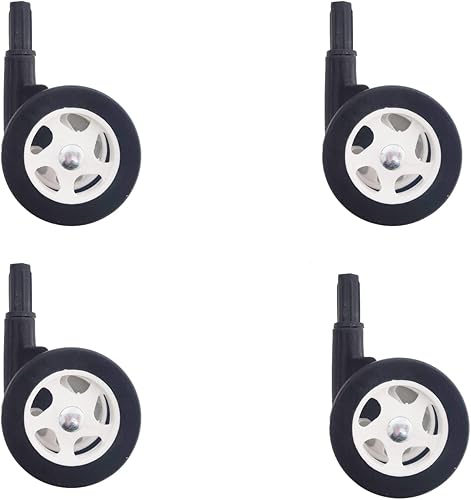 Baby Walker - Juego de 4 ruedas de repuesto, accesorios para andadores de bebé, ruedas de plástico, ruedas universales (amarillo), 0.394 in