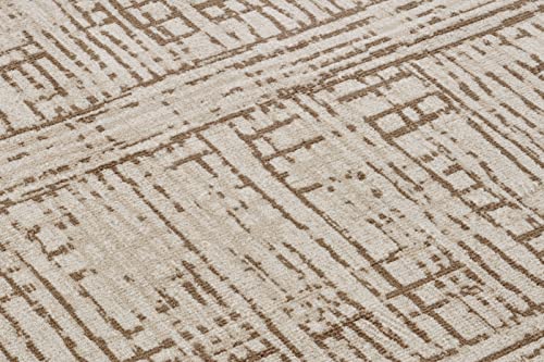 Tapis de salon moderne abstrait chiné style vintage pour intérieur chic
