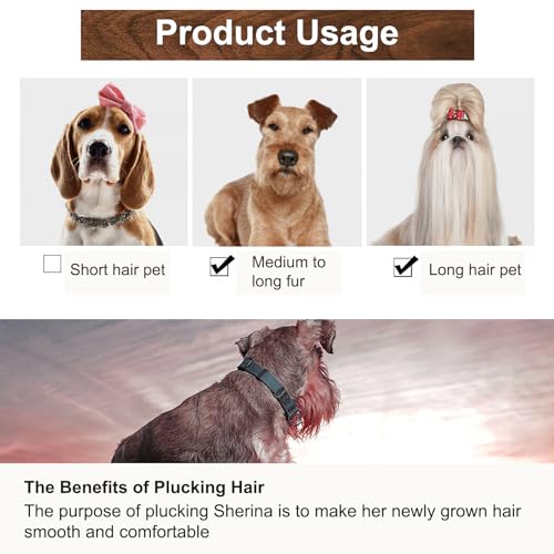 Cimvidi Trimmmesser für Hunde, 2-Teiliger Satz Haustier Trimmer Edelstahl Trimmer Set Hundefellpflege Haustier Produkte Haarkratzer Kamm Geeignet Für Katzen Hunde