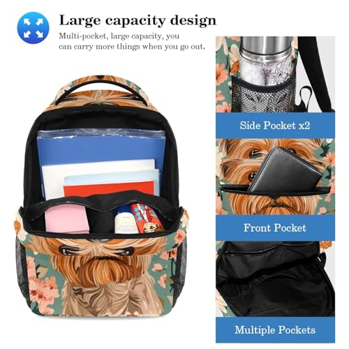 Sac à dos Yorkshire Terrier 2 pièces avec trousse pour collégiens - 3