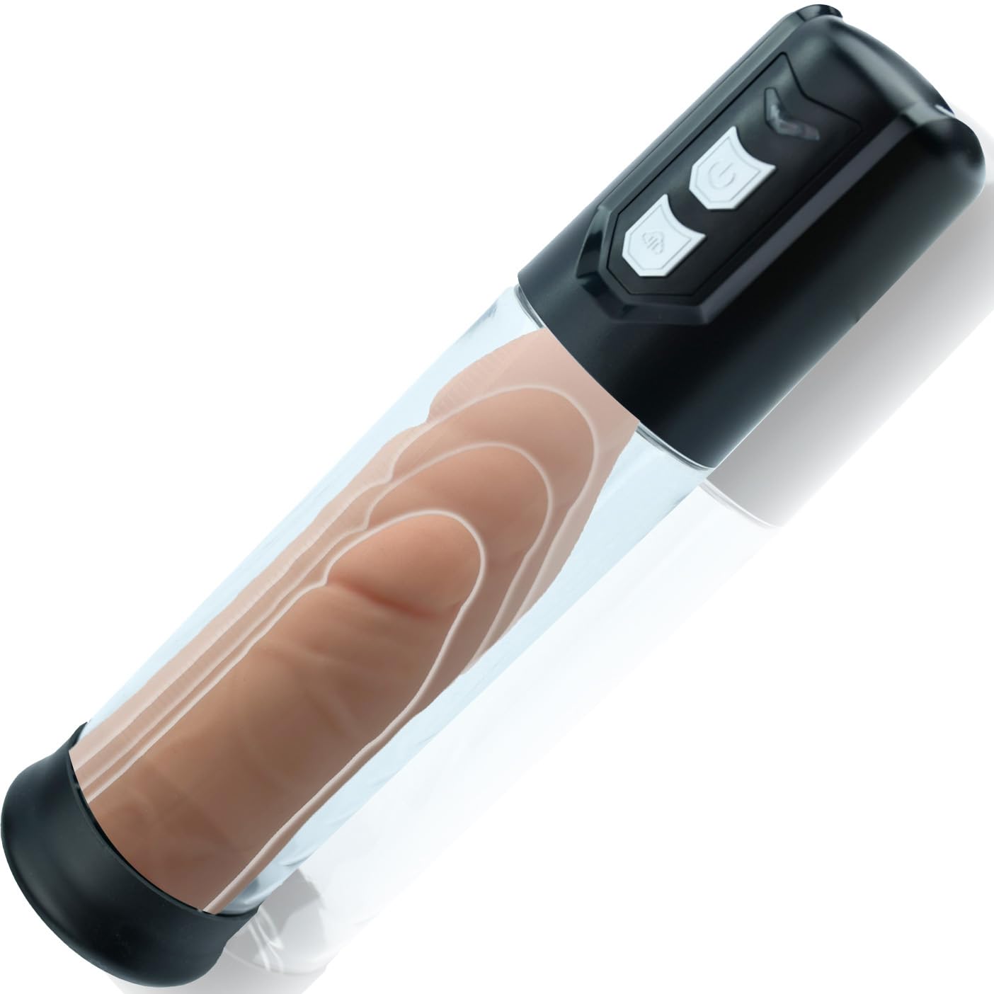 FOPS Pompe à Pénis Électrique 27cm ⌀6cm Masturbateur Homme ABS Pompes à Pénis Transparent Agrandir Son Pénis avec Haute Puissance d'Aspiration Pompe à Pénis pour Homme penis-vacuum P09