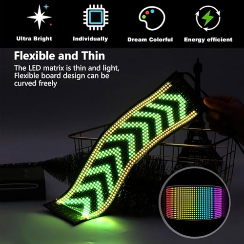 Signo personalizado LED para tiendas y hoteles con diseño flexible programable por Bluetooth 4