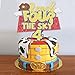 Glitter Reach Four the Sky Birthday Cake Topper Cartoon Story 4th Bday Decorations Blue Sky Clouds 4th Birthday Party Supplies for Boys