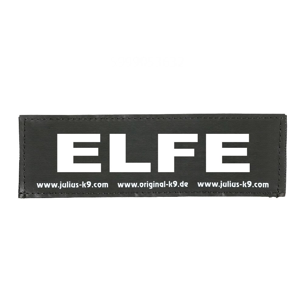 Julius-K9 Original Interchangeable Patch, Large, Black, Elfe — image 1