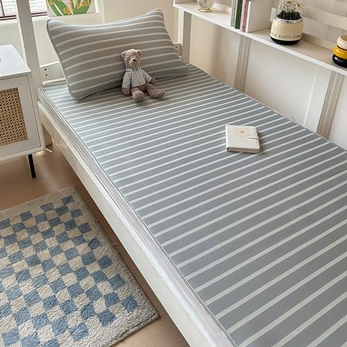 Tapis de couchage d'été en bambou 80x190 cm : surmatelas rafraîchissant pliable et respirant