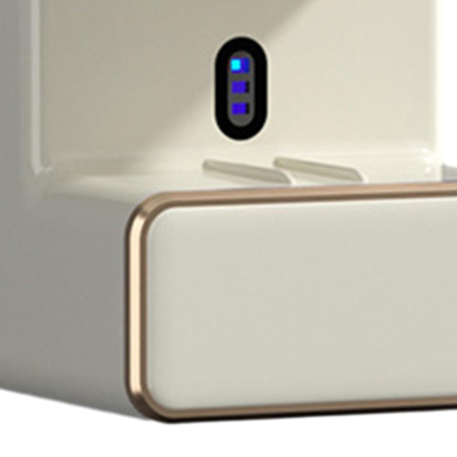 Dispensador Eléctrico de Pasta de Dientes, de Pared, Organizador de Pasta de Dientes, Soporte para Pasta de Dientes Y Cepillo de Dientes, Accesorio de, Blanco con luz, Individual