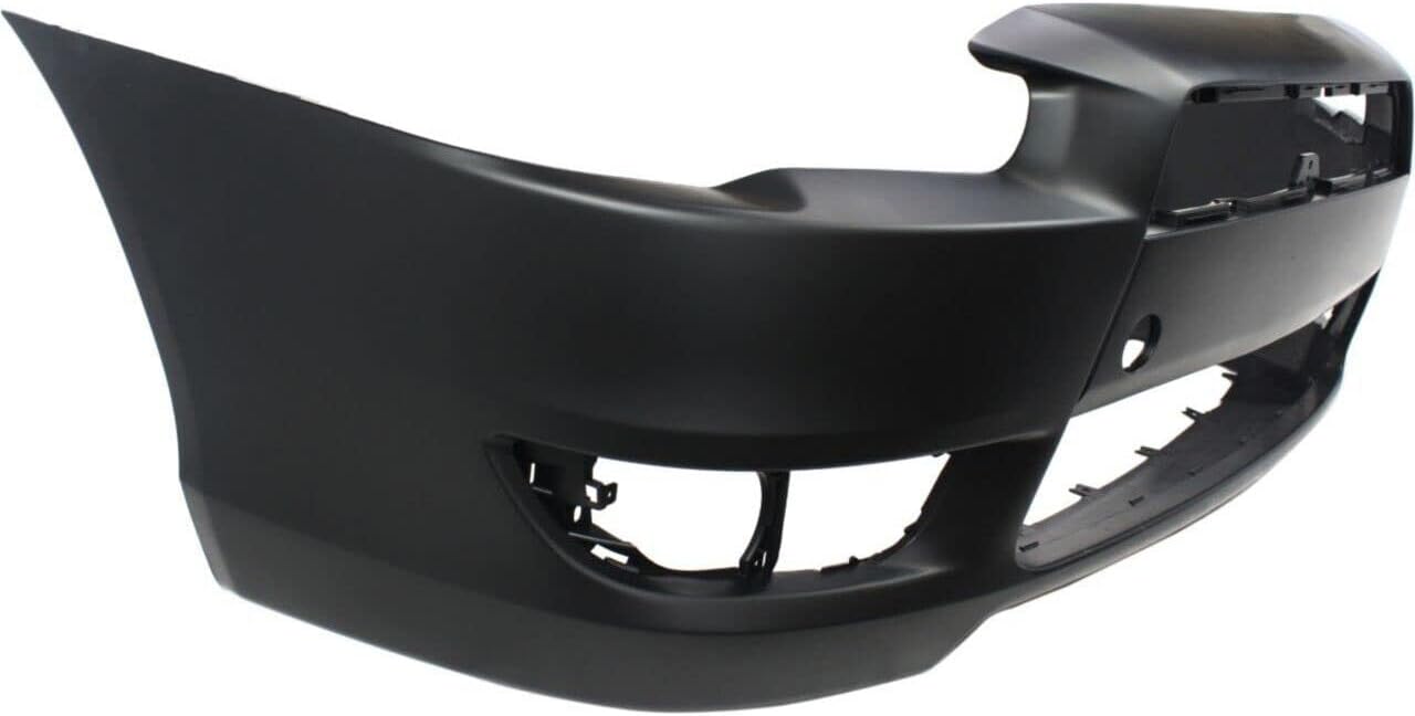 Bumper Cover For Mitsubishi Lancer 2008 To 2015 Front Side, With Spoiler Holes, For Gts And Se Models, Primed/Paint To Match Finish MI1000319