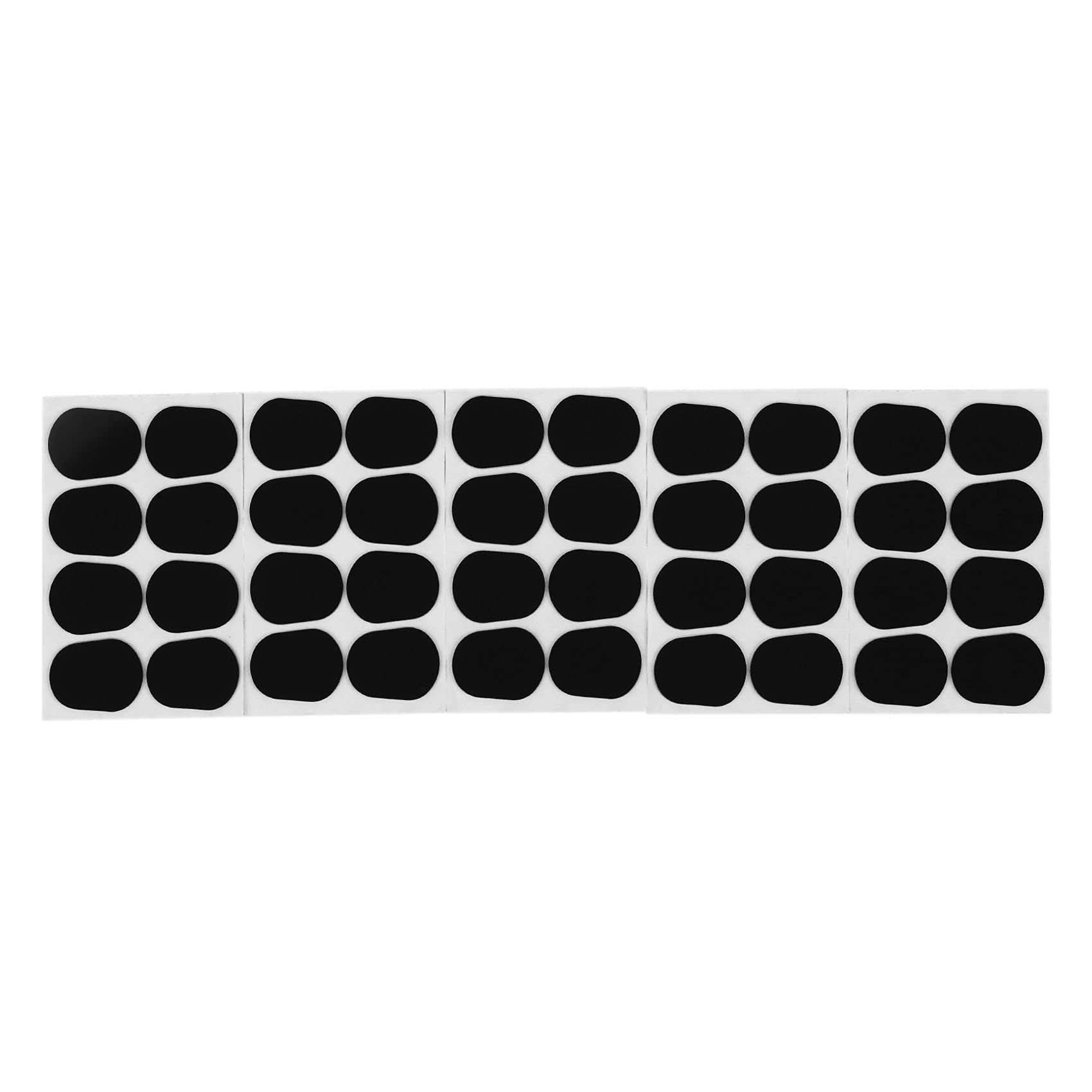 16 Patchs Silicone Pour Embouchure Saxophone - 0.8mm D'Épaisseur - Alto/Ténor/Clarinette - Noir
