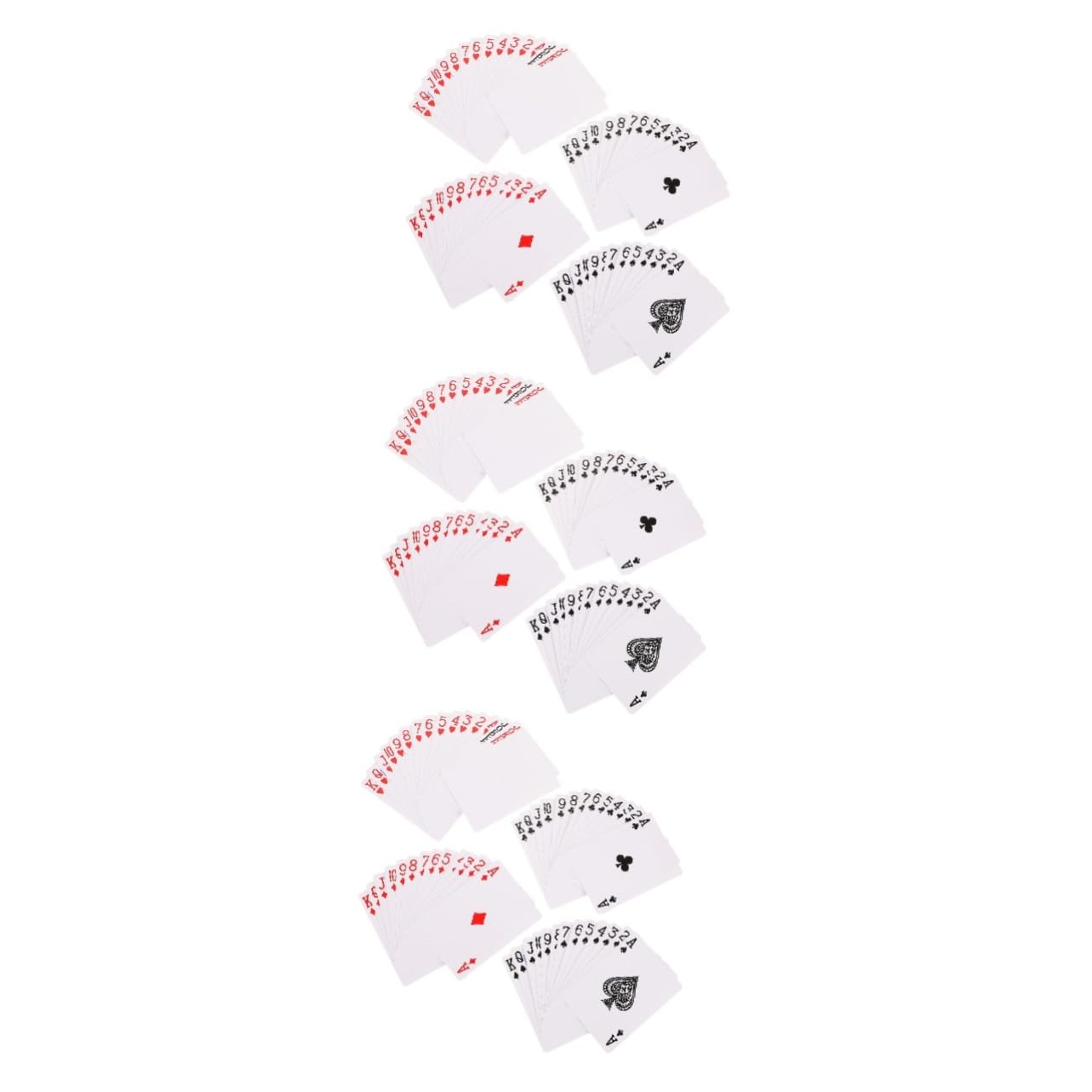 ibasenice 3sets Carte Da Poker Vuote Monofacciali Carta Per Trasferimento Termico Per Giochi Feste e Attività Con Amici e Famiglia