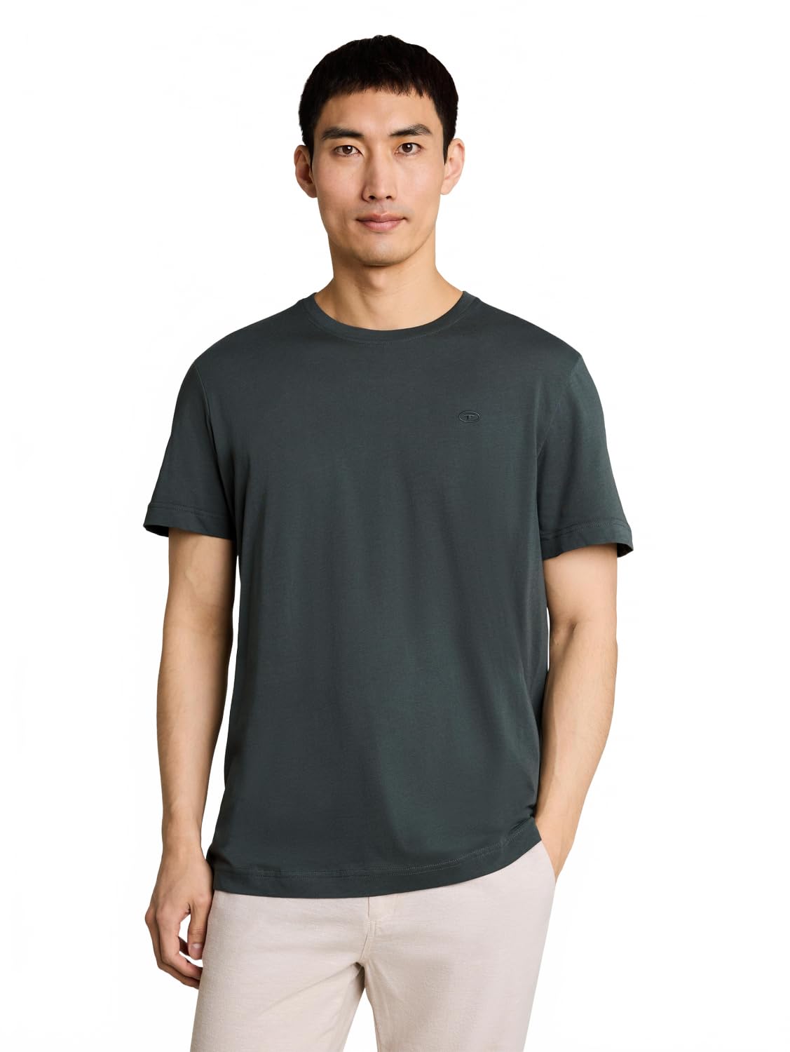 Tom Tailor Herren 1050139 T-Shirt, 14406-Darkest Olive, XL