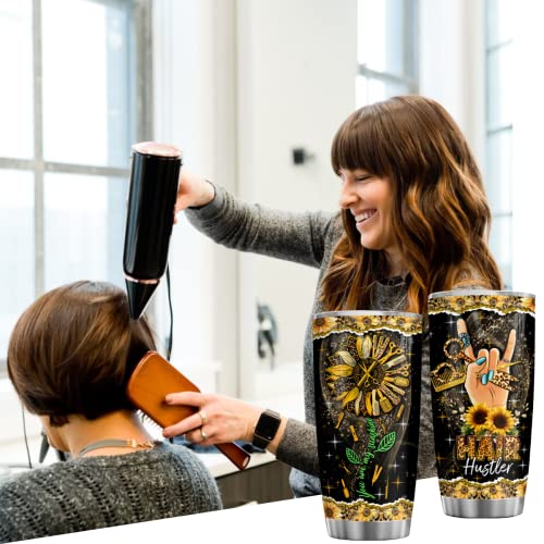 Hair Hustler Tumbler Hair Stylists Gifts You Are My Sunshine For Salon Owner 20oz Stainless Steel Tumblers Sunflower Gifts For Hairstylist Women Hairdresser gifts Hairdressing Cosmetology Cups Hair Hustler Tumbler Hair Stylists Gifts You Are My Sunshine For Salon Owner 20oz Stainless Steel Tumblers Sunflower Gifts For Hairstylist Women Hairdresser gifts Hairdressing Cosmetology Cups