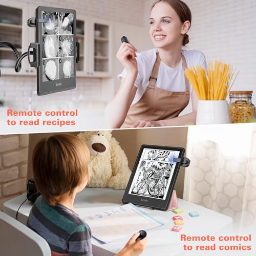 Oresoc RF Controle Remoto Page Turner para Kindle Paperwhite Oasis Scribe Kobo, Acessórios Kindle pa
