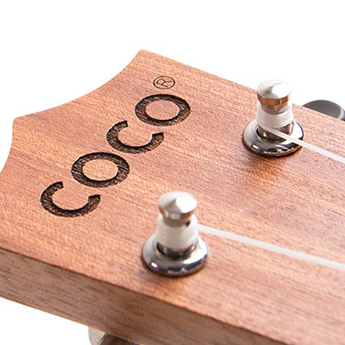 Coco – Ukulélé soprano en acajou avec cordes Aquila et accordeur à pince (53,3 cm) - Les Beatles, Paul McCartney, John Lennon, RIngo Starr, George Harrison Coco - Ukulélé soprano en acajou avec cordes Aquila et accordeur à pince (53,3 cm) – Image 5