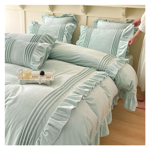 Ropa de cama suave con volantes para crear un dormitorio cálido y acogedor este año 5