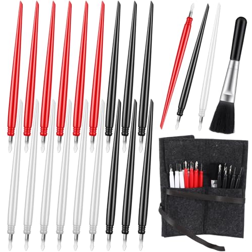 10 Best Scratchboard Tools That Elevate Your Artistry Game 3 20pcs Scratch Art Tools Set with Bag