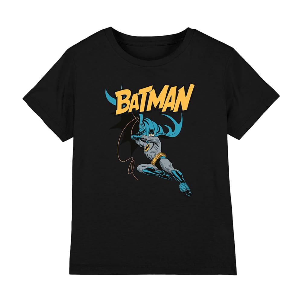 Dc Comics Batman Action Boys T Shirt, Black, 5-6 Years