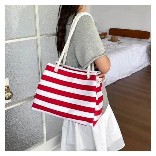 Sac de plage rayé grande capacité pour ne plus jamais manquer de place - 2