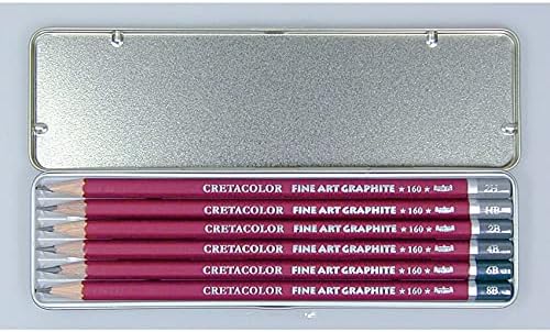 Cretacolor Cleos Fine Art Graphite Pencil Set (6 Pencils)