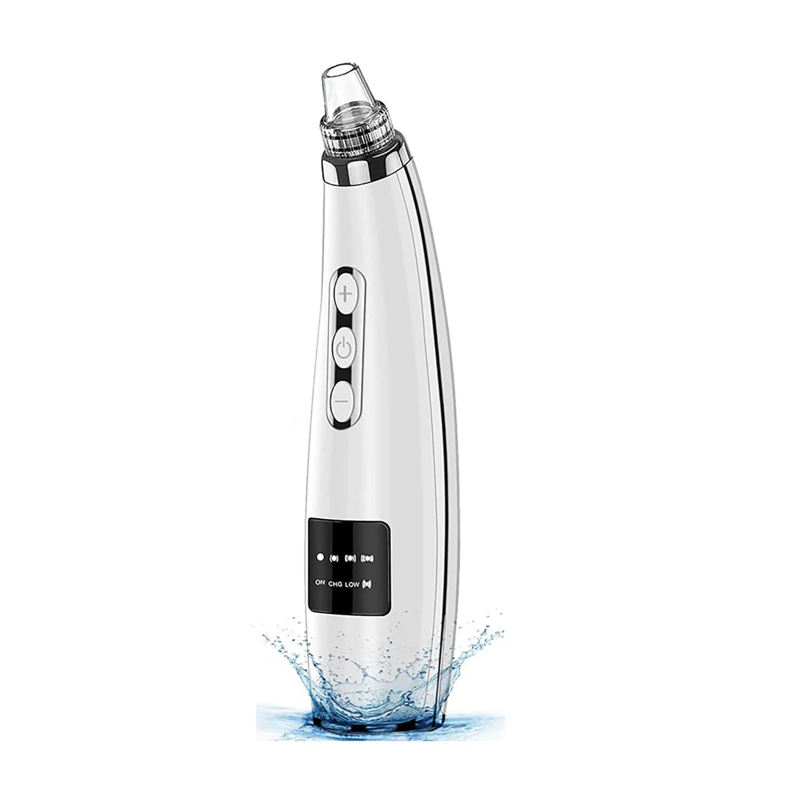 Aspirador de poros para eliminar puntos negros, limpiador de poros faciales, herramienta extractora de puntos blancos de comedones de acné, limpiador eléctrico de poros de aspiradora facial,