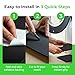 XCEL Anti Vibration Pads Furniture Pads Self Stick Versatile Adhesive Foam Rubber Pads Sheets for Appliances and Furniture, Neoprene Foam Pads Adhesive (6 in x 6 in x 1/8 in, Black - Adhesive, 8)