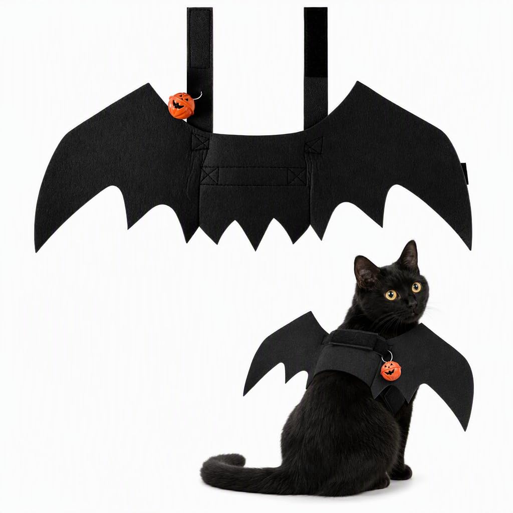 Pet Bat Wings, Cat Halloween Costume, Dog Dress Up Accessories