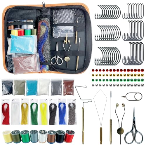 FREE FISHER Fly Tying Kit Material...