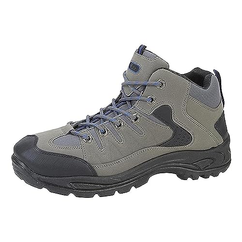 DEK ONTARIO Mens Lace Up Trail Trek Mid Ankle Boots Black - Image 5