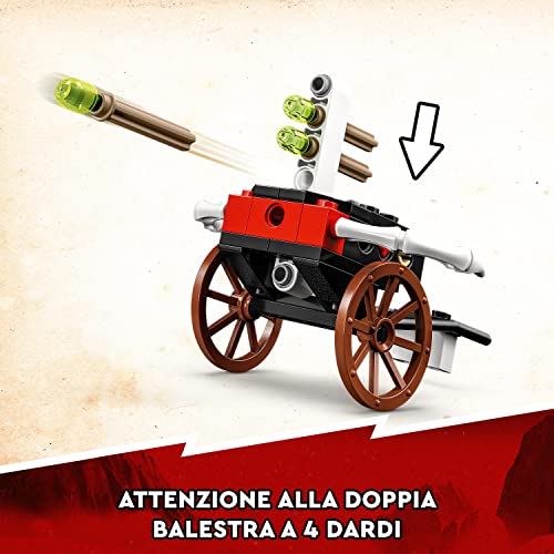 NINJAGO Mech Titano di Jay, Set 2023 con Grande Action Figure, Giocattolo da Battaglia per Bambini e Bambine con 5 Minifigure e Carro con Balestra 71785 - Lego - Immagine 6