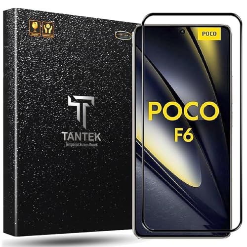 Image of TitanGuard Tempered Glass Screen Protector Guard for Poco F6 / F6 Pro 5G - 9H Hardness, Military Grade, Anti-Static, Easy Installation Kit - 1 PACK