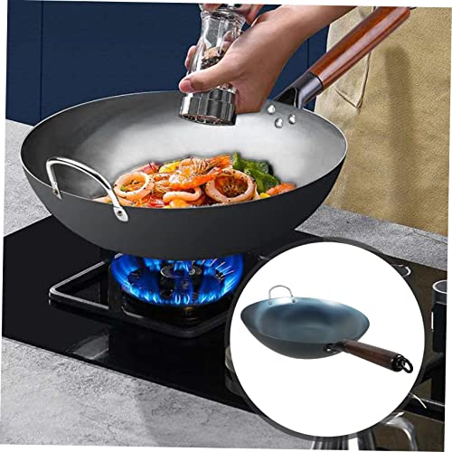 Wok tradicional de hierro Zerodeko con mango miniatura 4