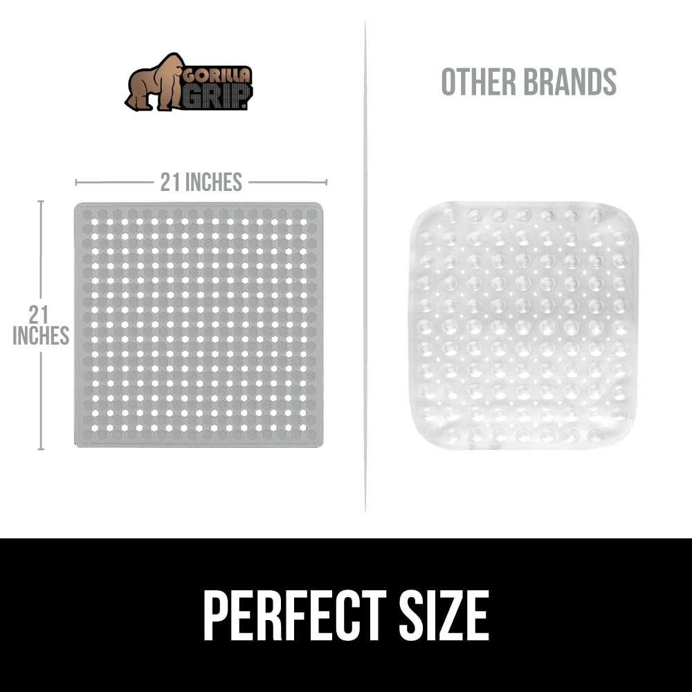 Buy Gorilla Grip Patented Shower Stall Mat, 21x21, Machine Washable