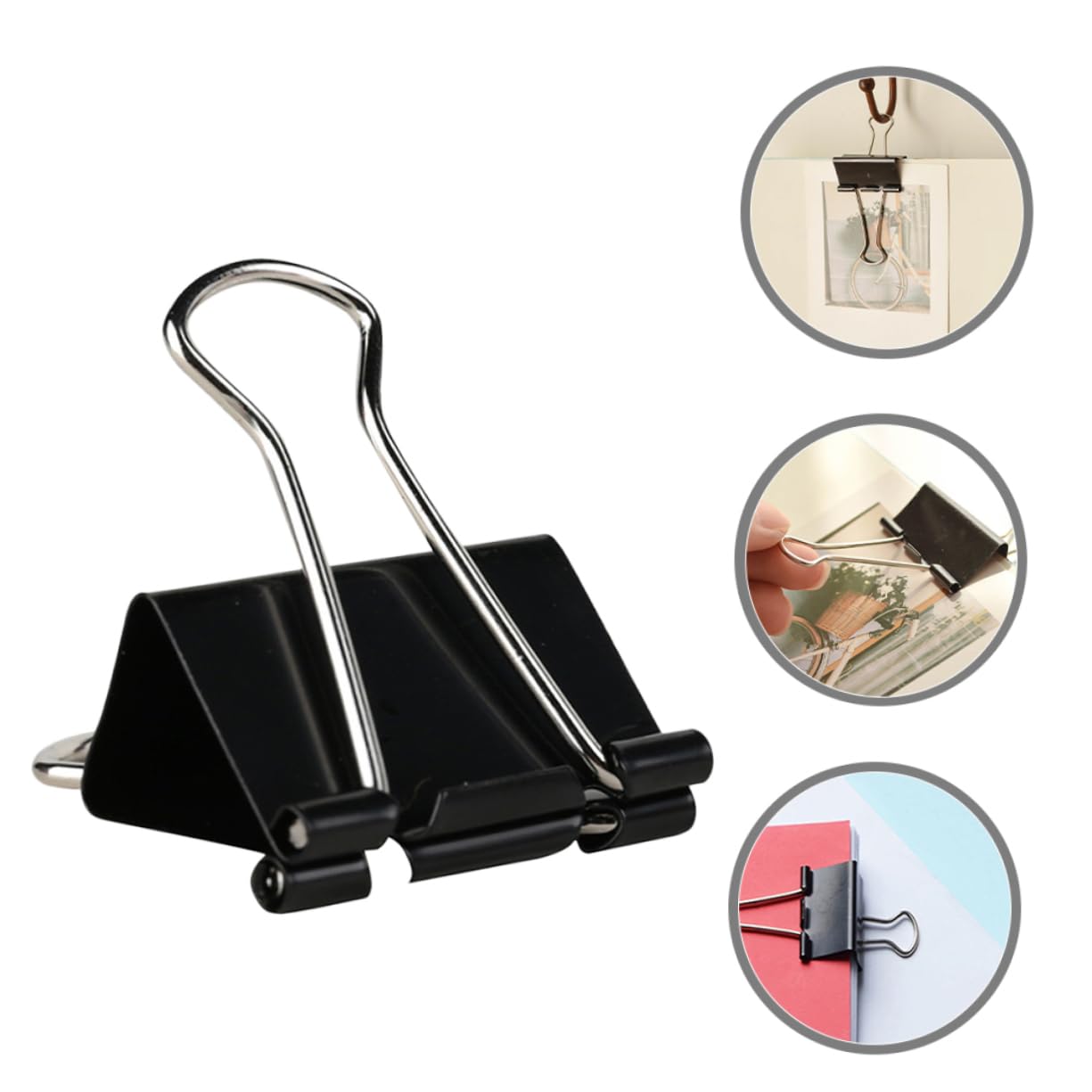 60 Pezzi Clip Binder Piccole Graffette Per Carta Morsetti Per Carta Clip Per Raccoglitore Per Raccoglitore Ferro Robusto Capacità A 100 Fogli