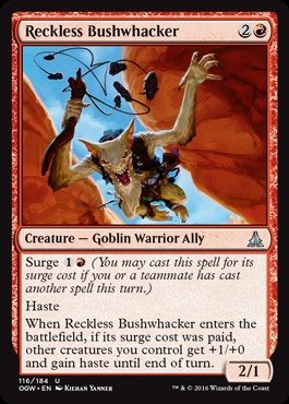 Magic The Gathering - Reckless Bushwhacker (116/184) - Oath of The Gatewatch