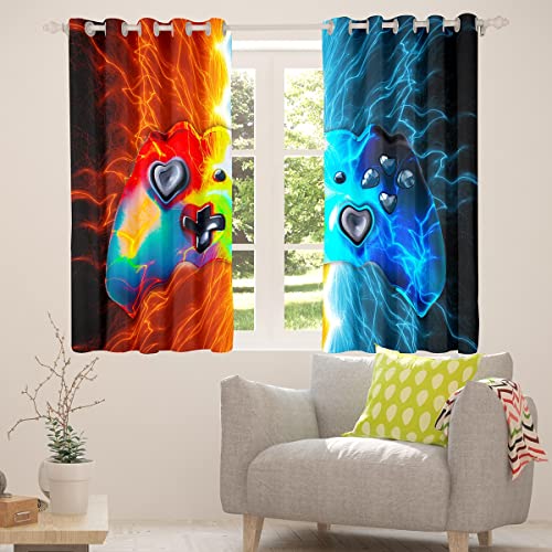 Cortinas de videojuegos para evitar reflejos y frio en habitacion de juegos de niños 6