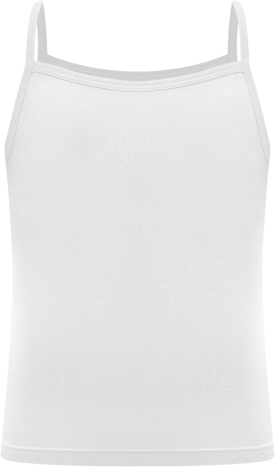 Oyolan Kids Girls Spaghetti Straps Cami Tank Top Athletics Sport Sleeveless Vest Undershirt