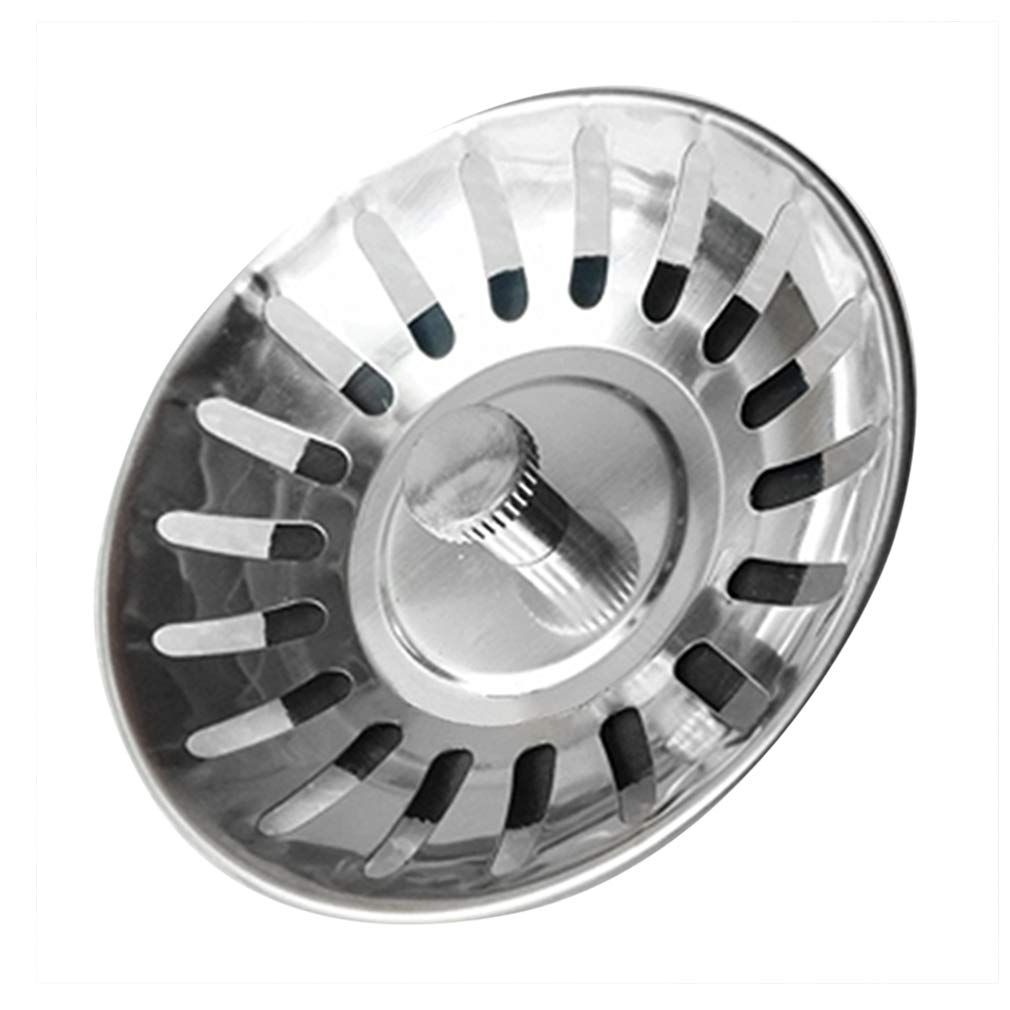 Junhouse Stainless Steel Kitchen Bathroom Sink Strainer Plug 8cm