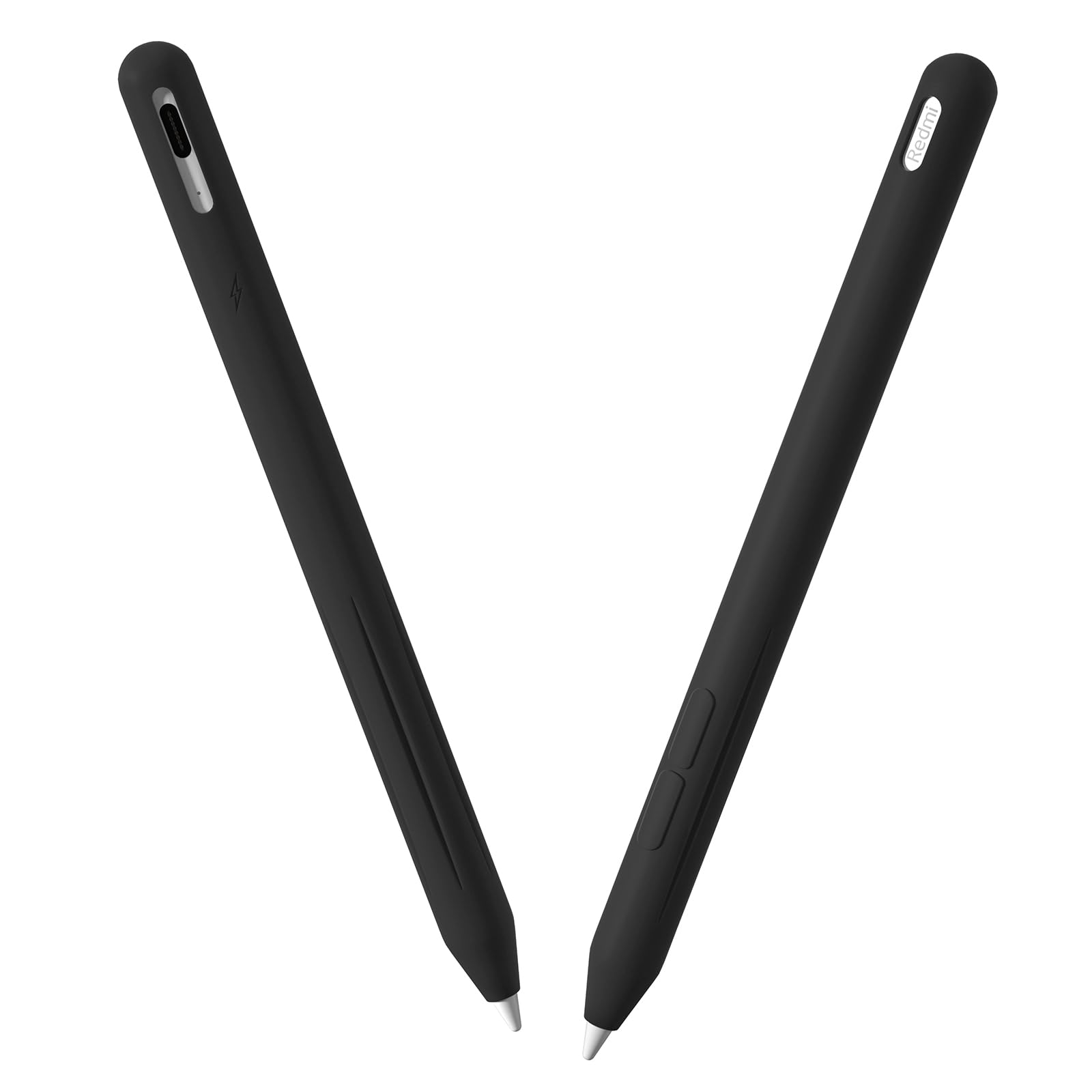 Oboe Silicone Pencil Case Skin Cover 'Compatible with' Redmi Smart Pen for Redmi Pad Pro Pen Case (Black) [Stylus Pencil is NOT Included]-picture-13