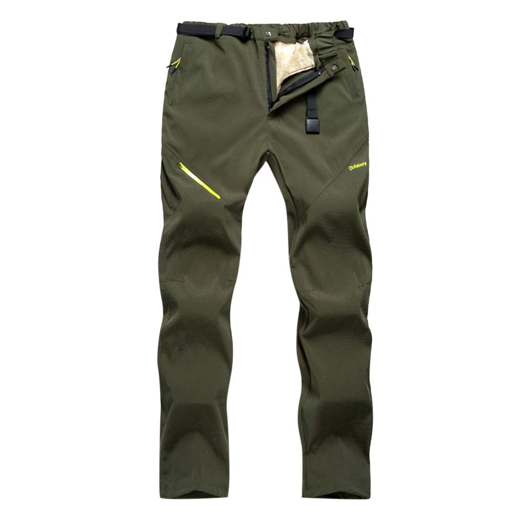 Trekkinghose Herren/Damen Wanderhose Wasserdicht Softshellhose Outdoorhose Winddicht Warm Gefüttert Skihose