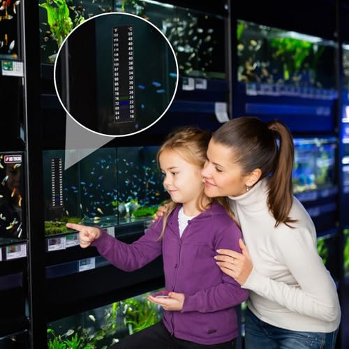 Image of 10PCS Aquarium Thermometer Strips, 61-122℉(15-50C), Fish Tank Thermometer, Fish Tank Test Temperature Strips Display for Fermenting, Brewing, Wine, Beer, Aquariums