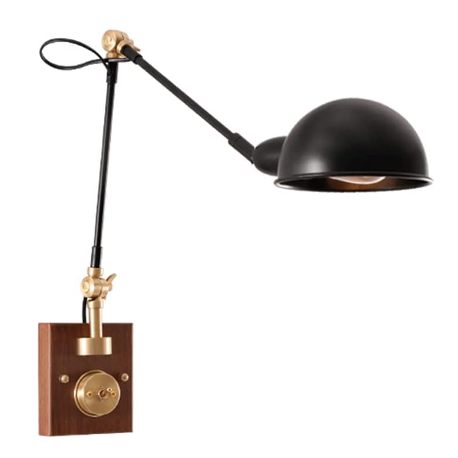 BDLINGAAS wall light Swing Arm Wall Lights with Switch Bedside Lighting with Rotatable Light Head for Hotel Restaurant Bedside Reading Lamp