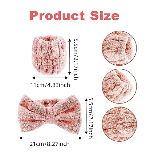 3 Pezzi Spa Fascia per Capelli Lavaggio Set da