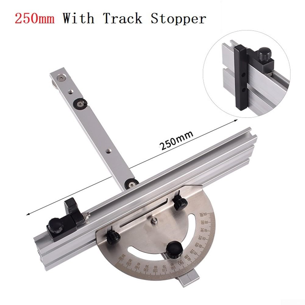 Jauge à Onglet Réglable Babominimer - Pour Scie De Table Et Défonceuse - Rails Aluminium