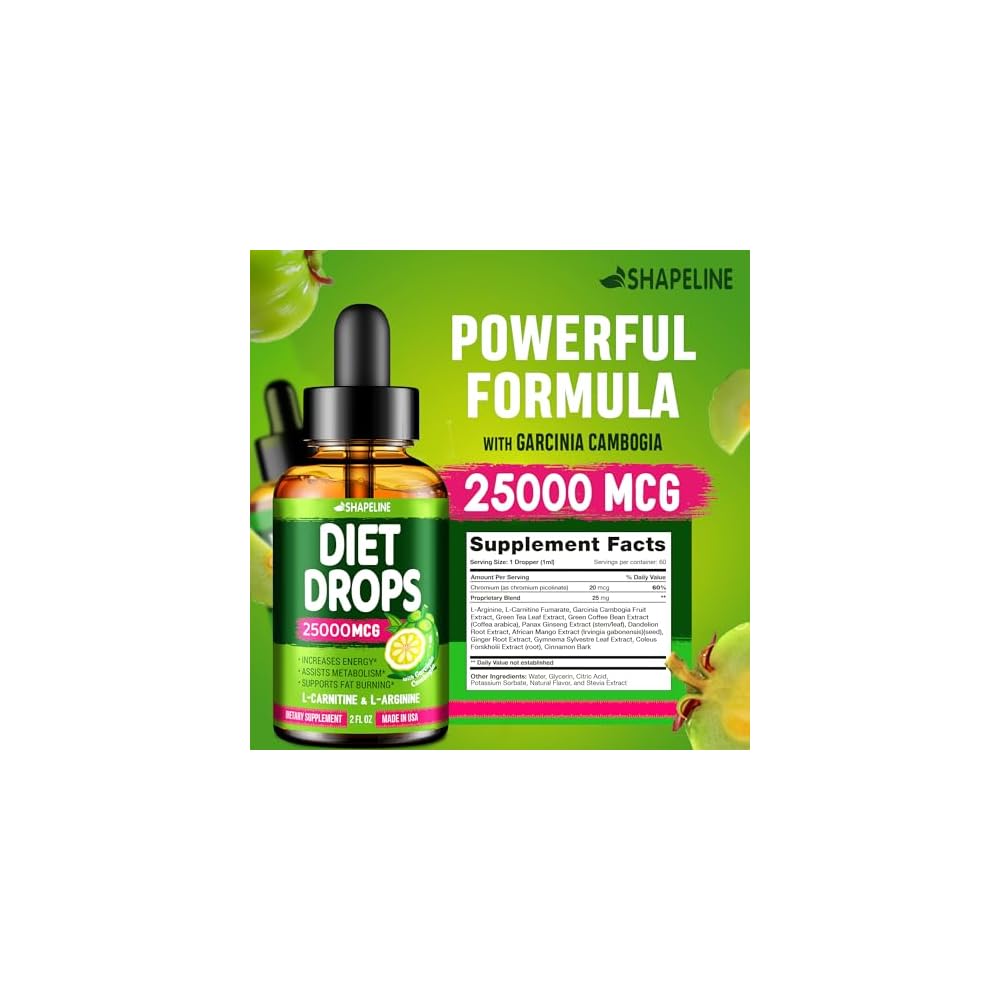 Diet Drops - Appetite Suppressant for Women & Men - Guinea